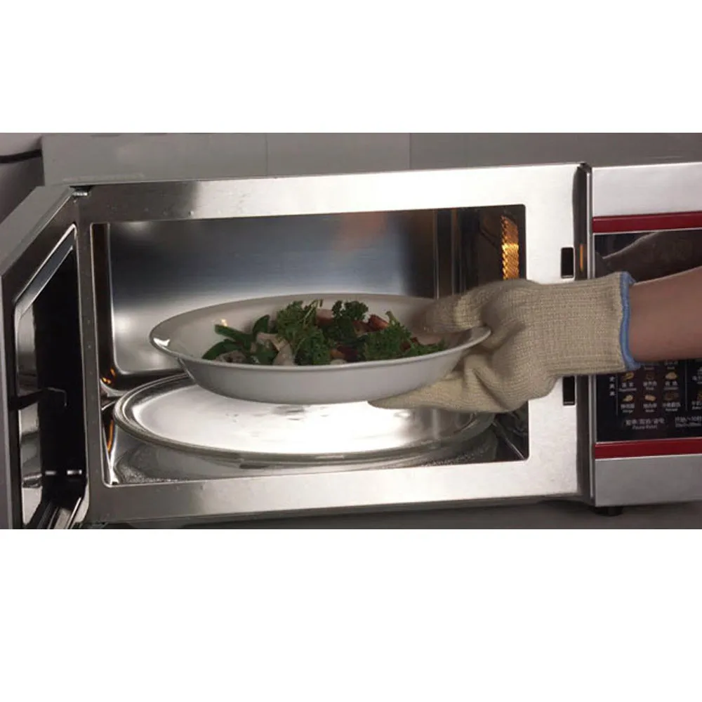 1 Pair Heat Resistant Cooking Oven Mitt BBQ Hot Grilling Gloves 48 F Hot Surface