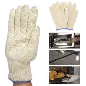 1 Pair Heat Resistant Cooking Oven Mitt BBQ Hot Grilling Gloves 48 F Hot Surface