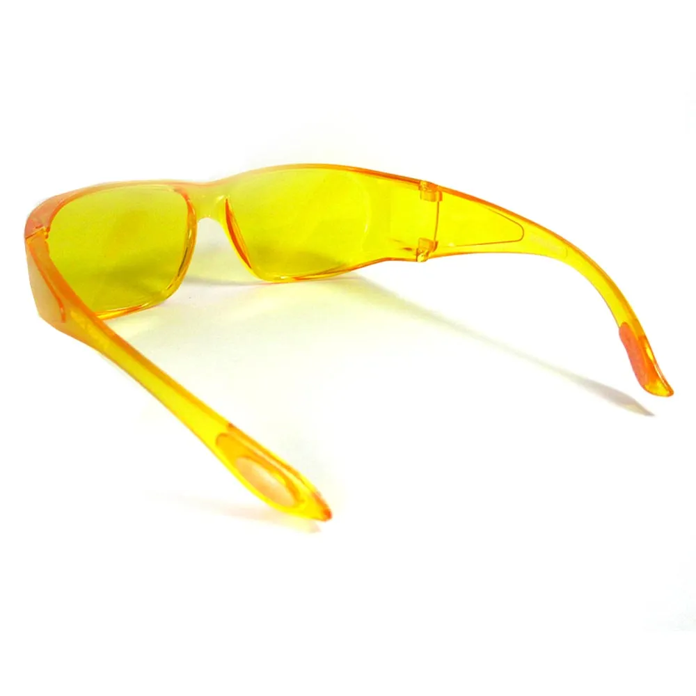 1X Yellow Lens Sunglasses Glasses Cover Sport UV400 Eyewear Safety Night Driving