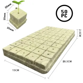 25x25x25mm Stonewool Sheet With 50 Cubes