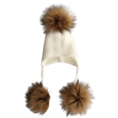 Baby Warm Knit Pompom Beanie