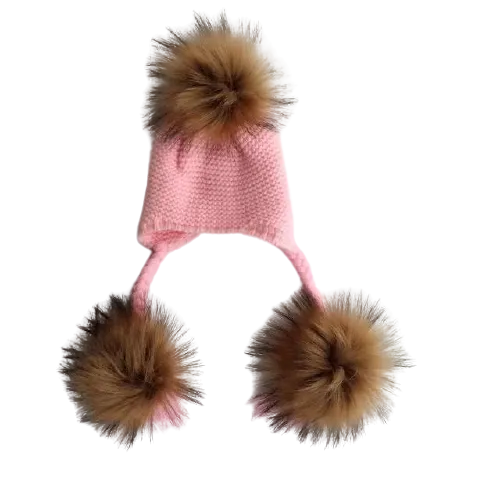Baby Warm Knit Pompom Beanie