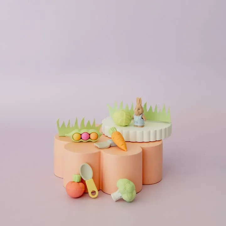 Bunnies in the Garden Eraser Set by Daydream Society