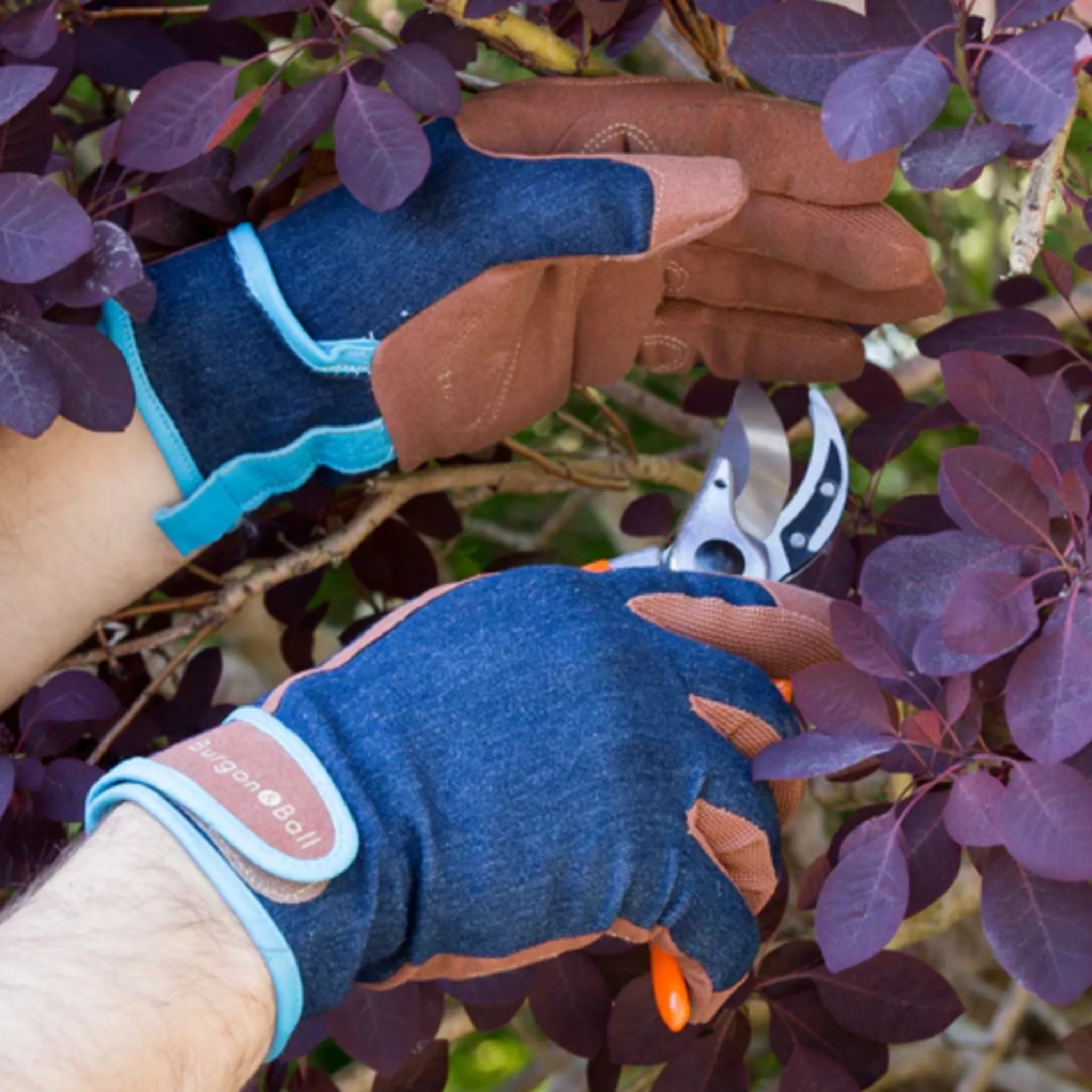 Burgon & Ball - Dig The Glove DENIM - Men's Gardening Gloves