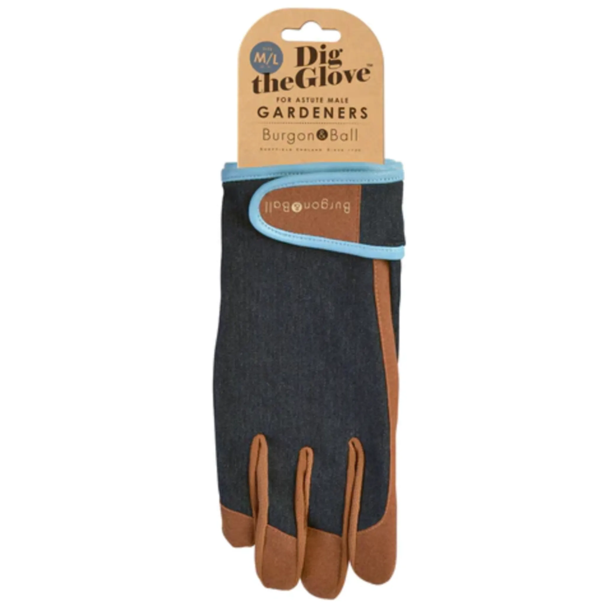 Burgon & Ball - Dig The Glove DENIM - Men's Gardening Gloves