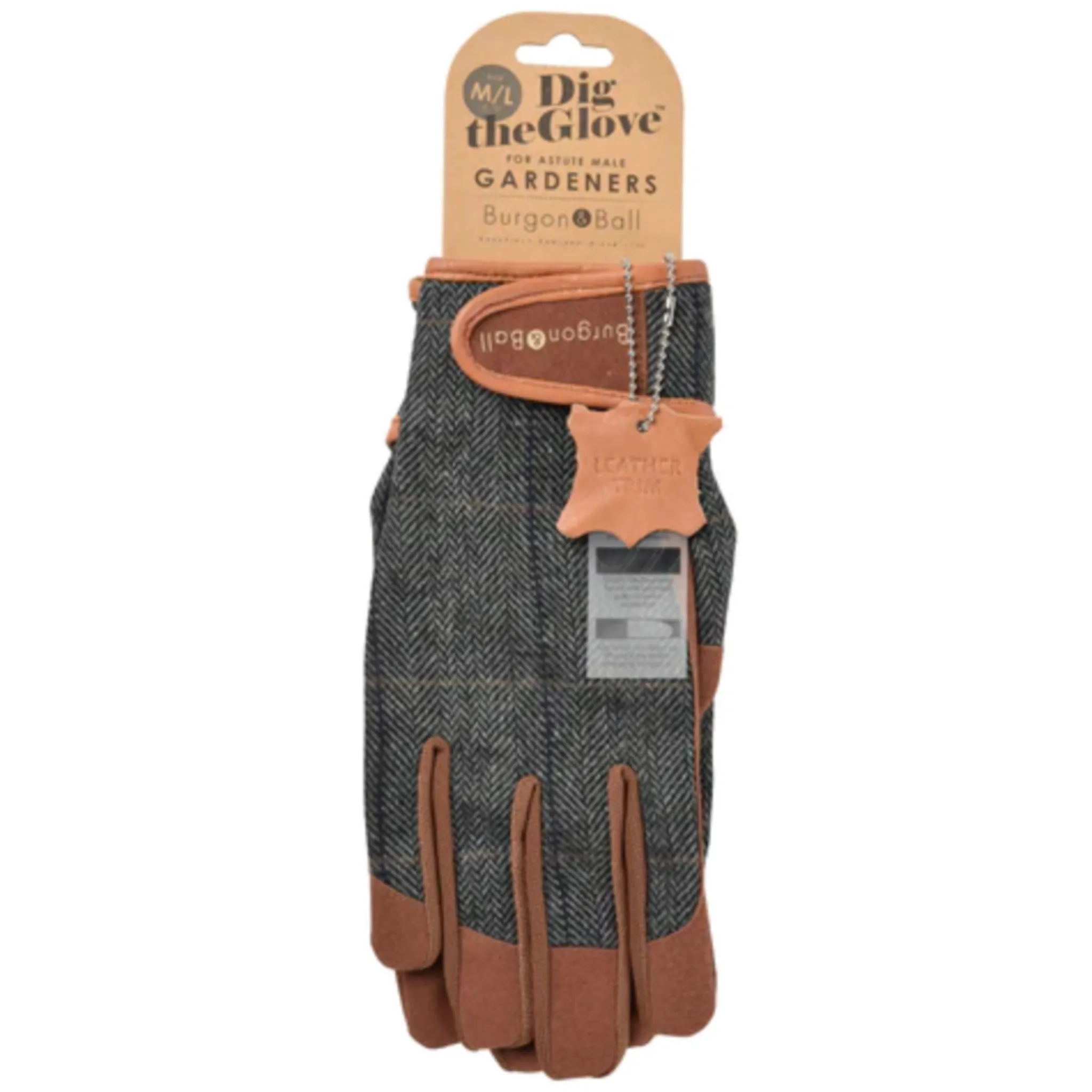 Burgon & Ball - Dig The Glove TWEED - Men's Gardening Gloves