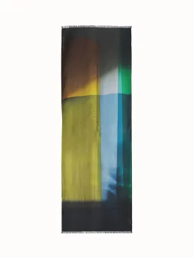 Cashmere Silk Mimosa Liquid Light Print Scarf