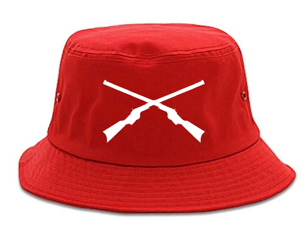 Civil War Guns Crossed Mens Bucket Hat