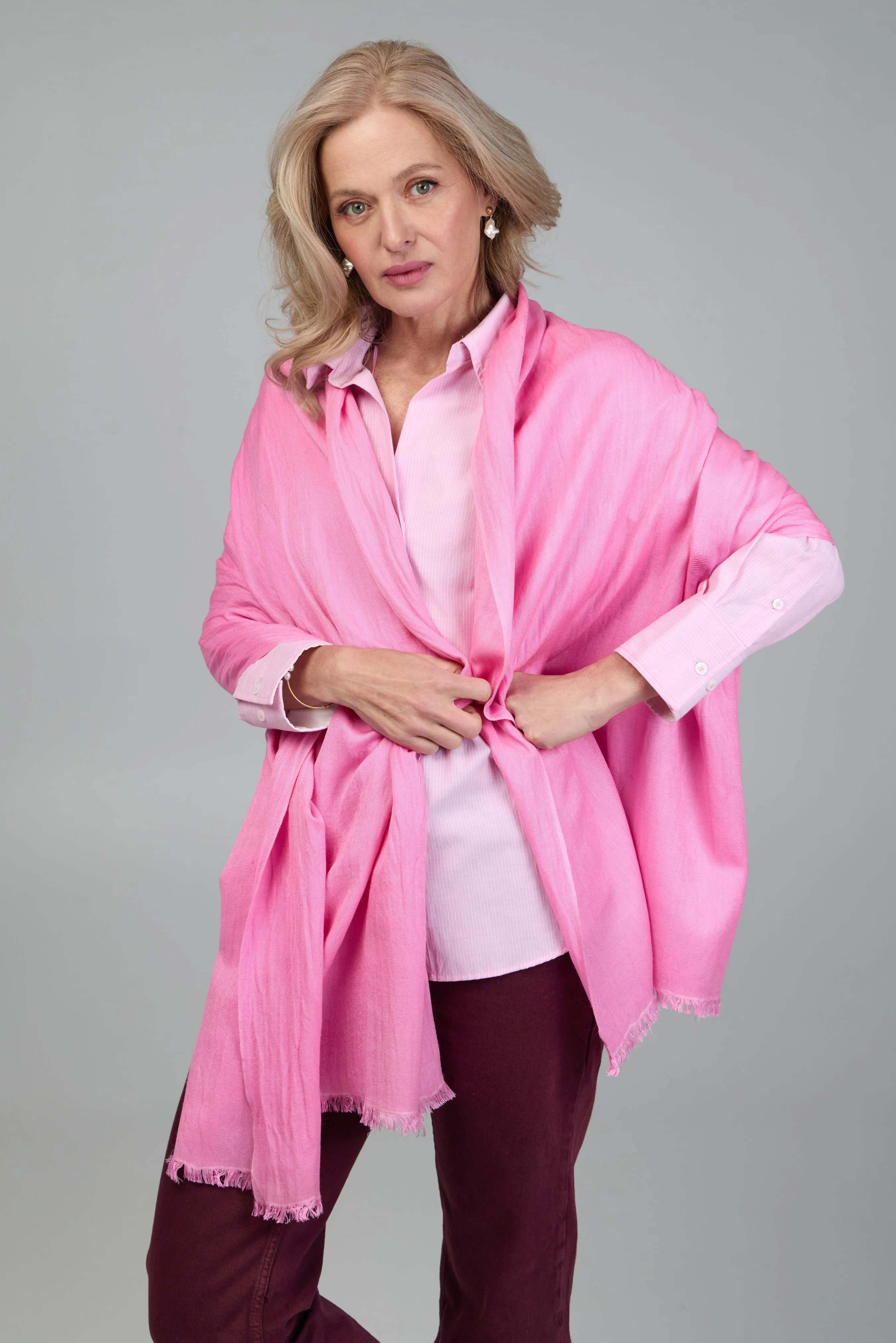 Eyelash Fringed Cashmere Scarf