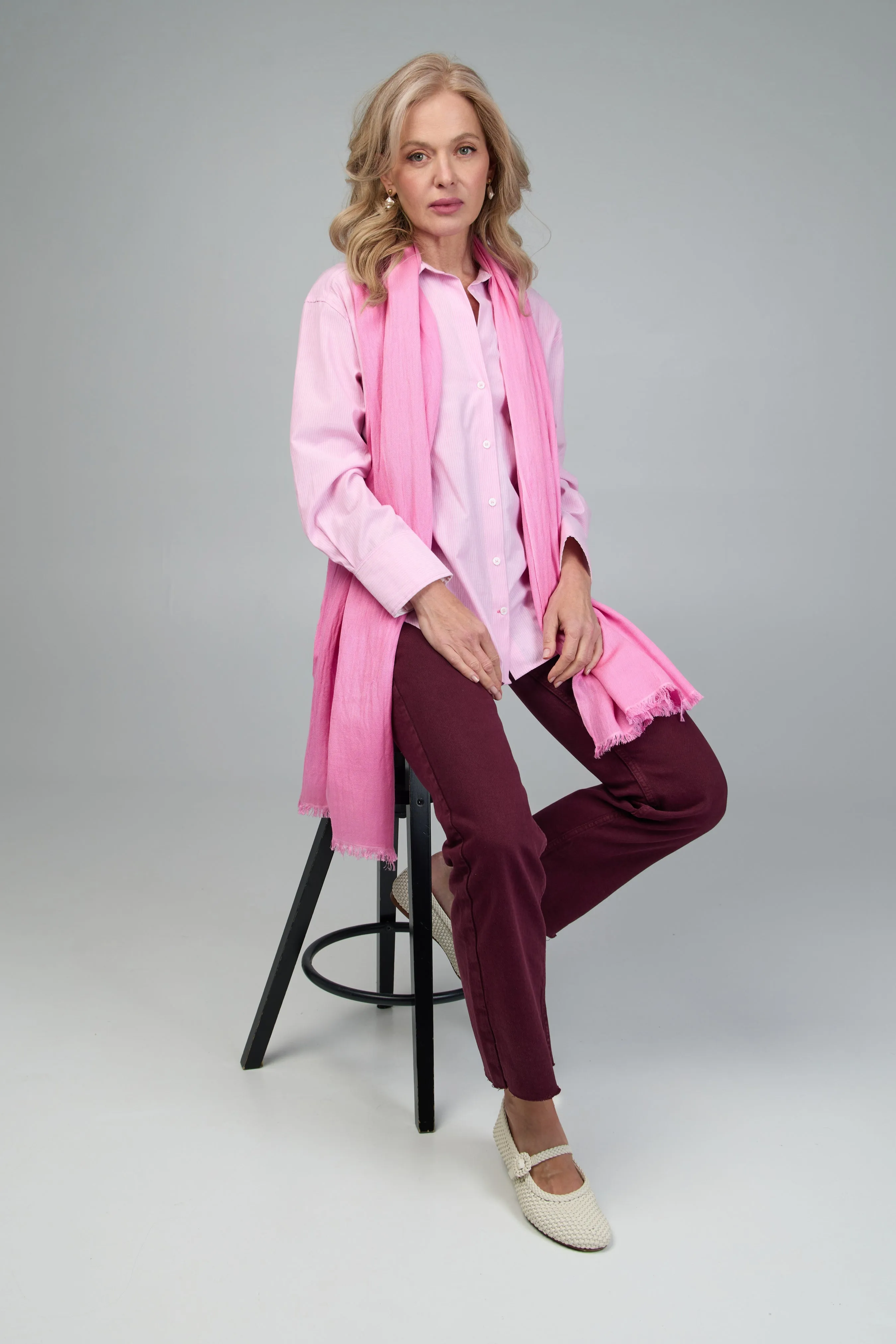 Eyelash Fringed Cashmere Scarf