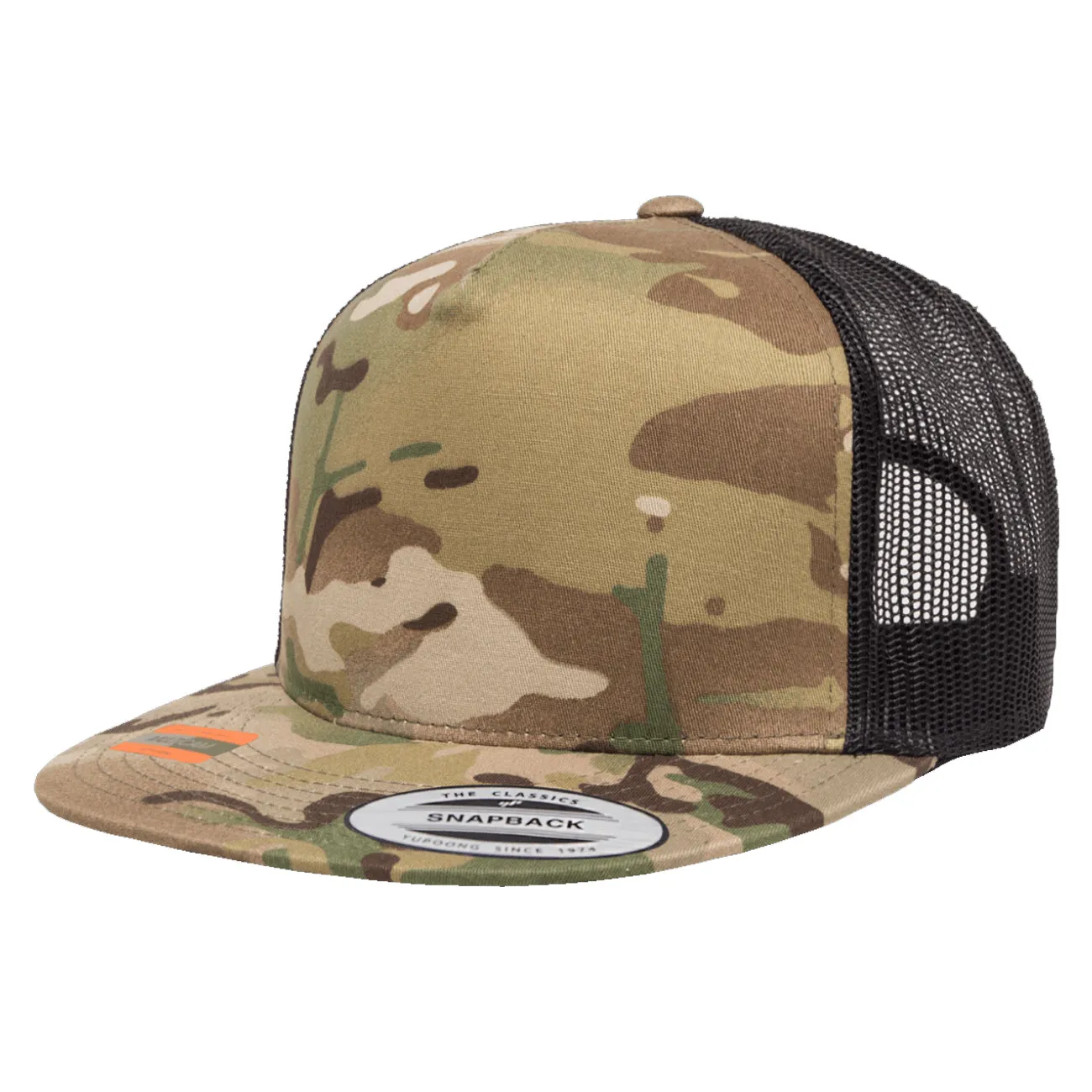 Flexfit Yupoong Classics Multicam Trucker Adjustable Snapback Cap