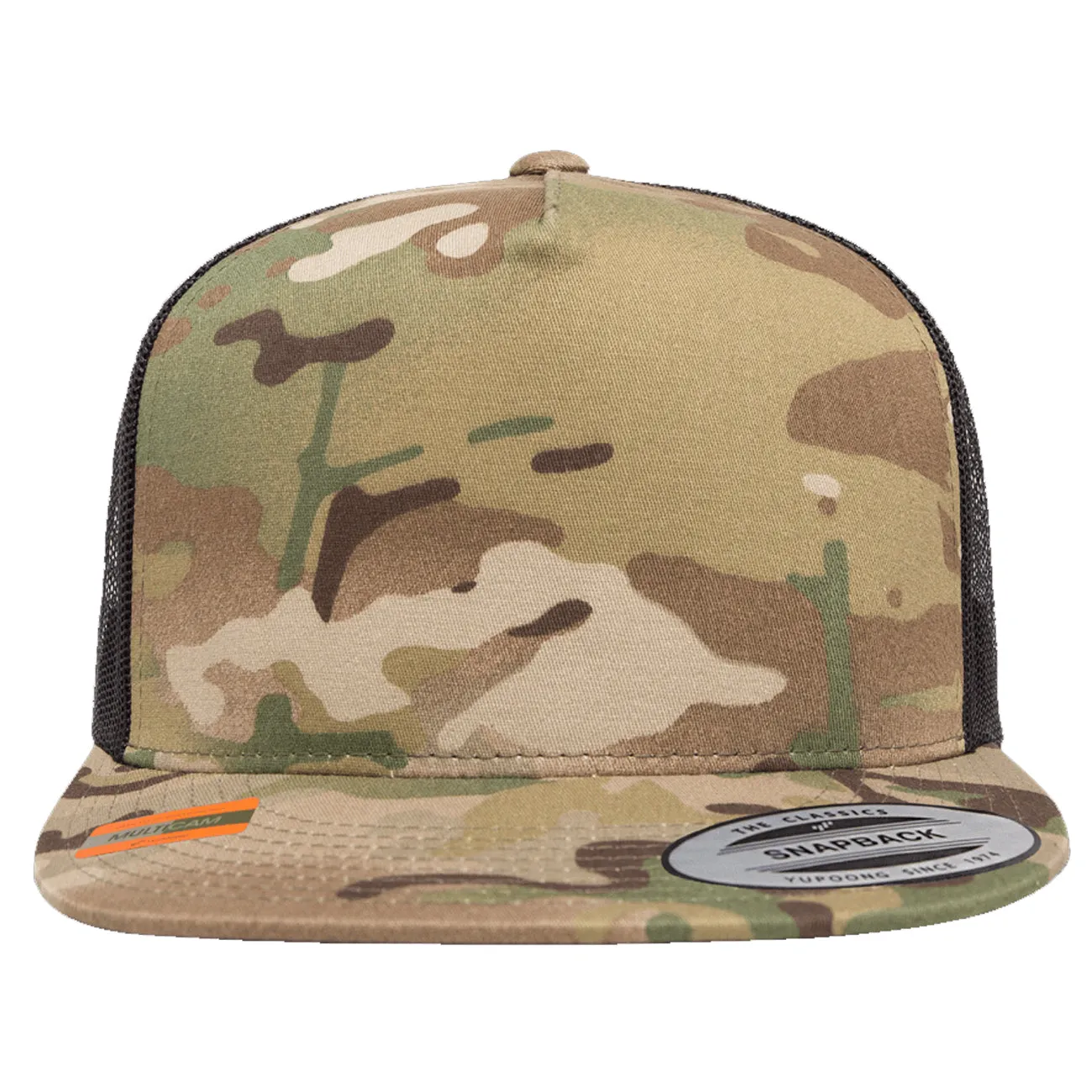Flexfit Yupoong Classics Multicam Trucker Adjustable Snapback Cap