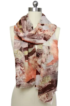 Forest Clay Abstract Scarf