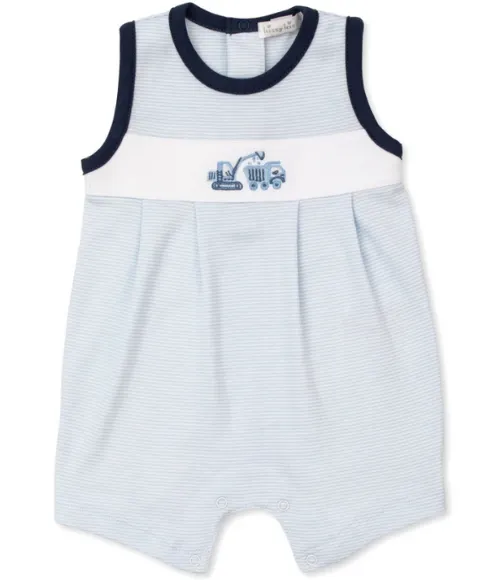 Kissy Construction Trucks Stripe Sleeveless Playsuit