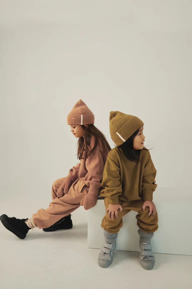 Knitted Beanie, Peanut