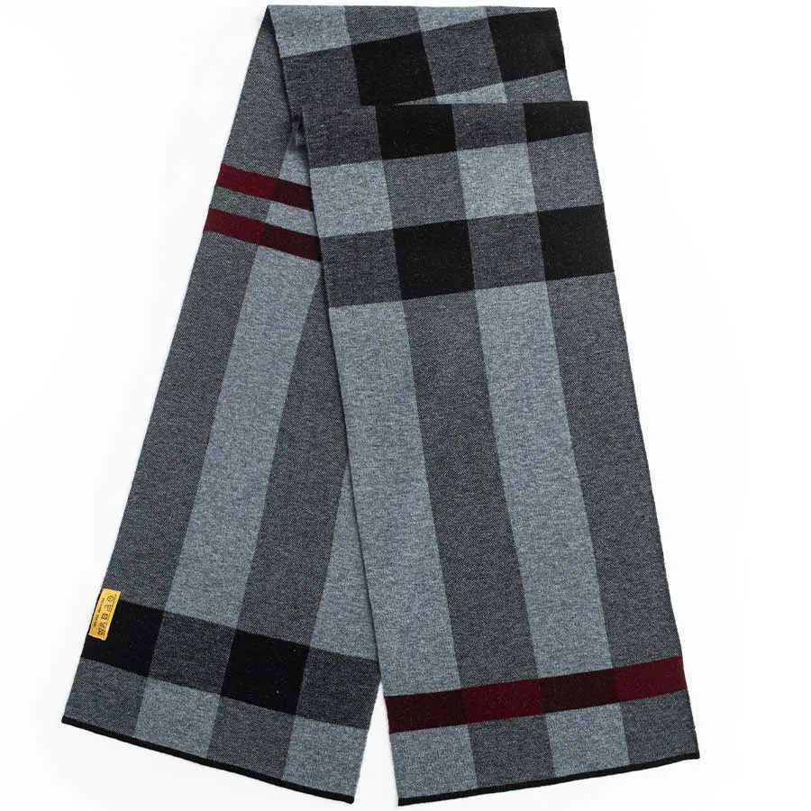 Mens Ilmio Wool Knit Scarf #02
