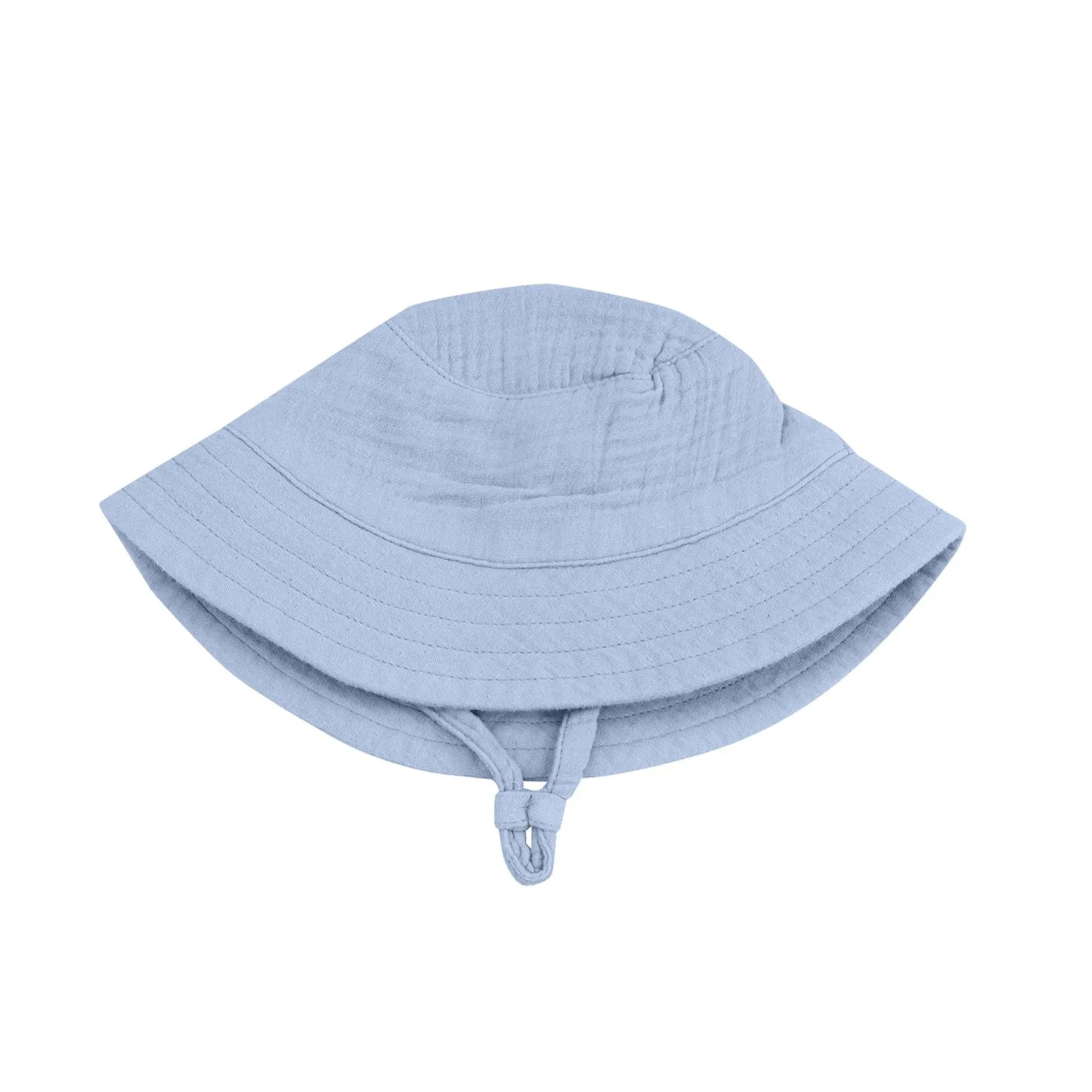 Muslin Bucket Hat - Dusty Blue by Angel Dear