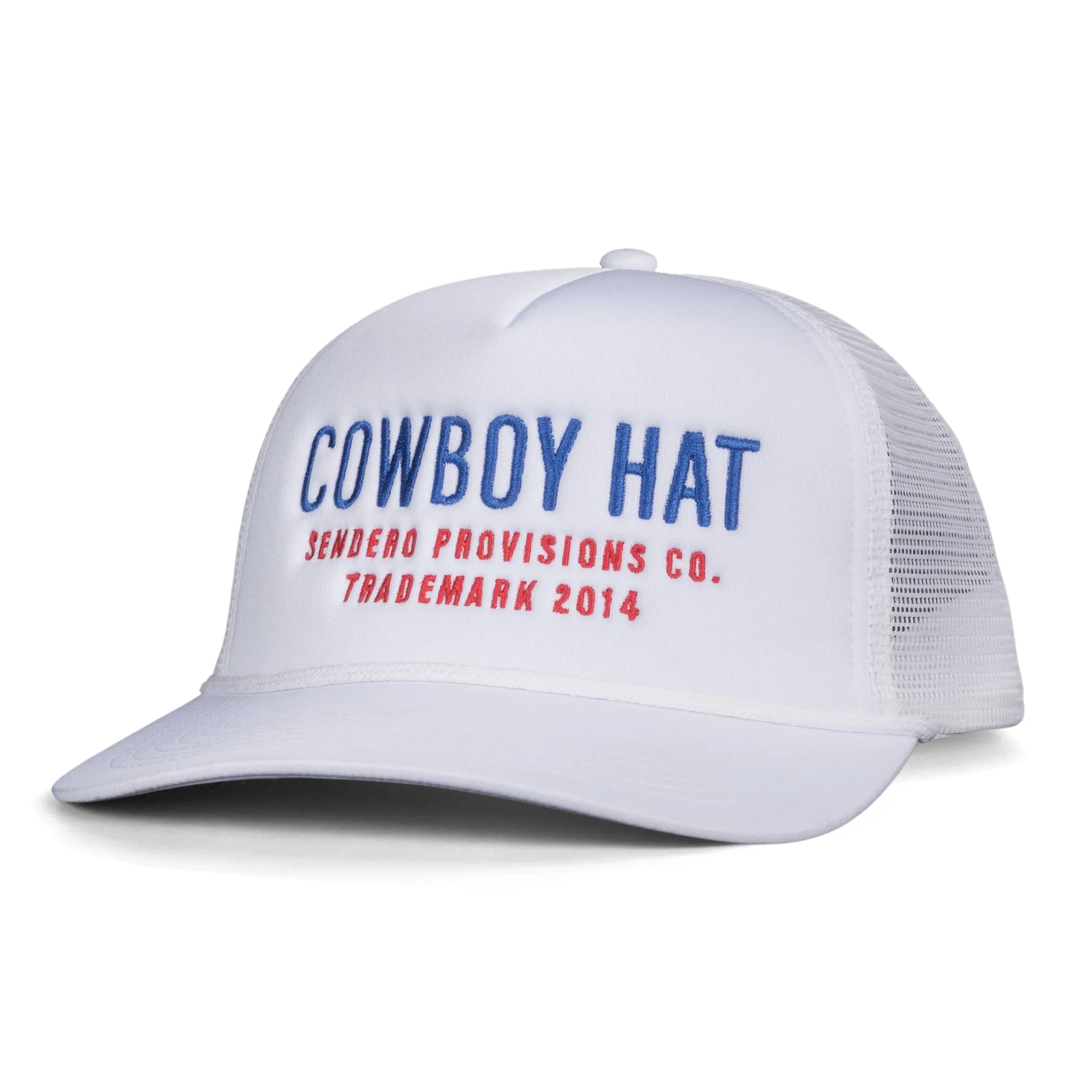 NEW!! Cowboy Trucker Hat in White