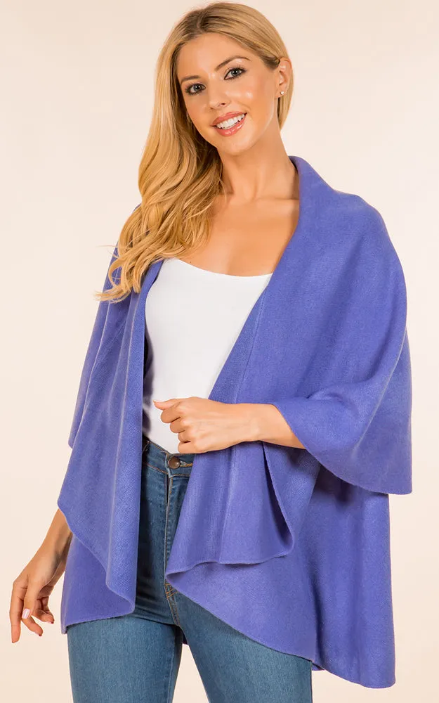 PN273 Basic Solid Multi Way Shawl Vest