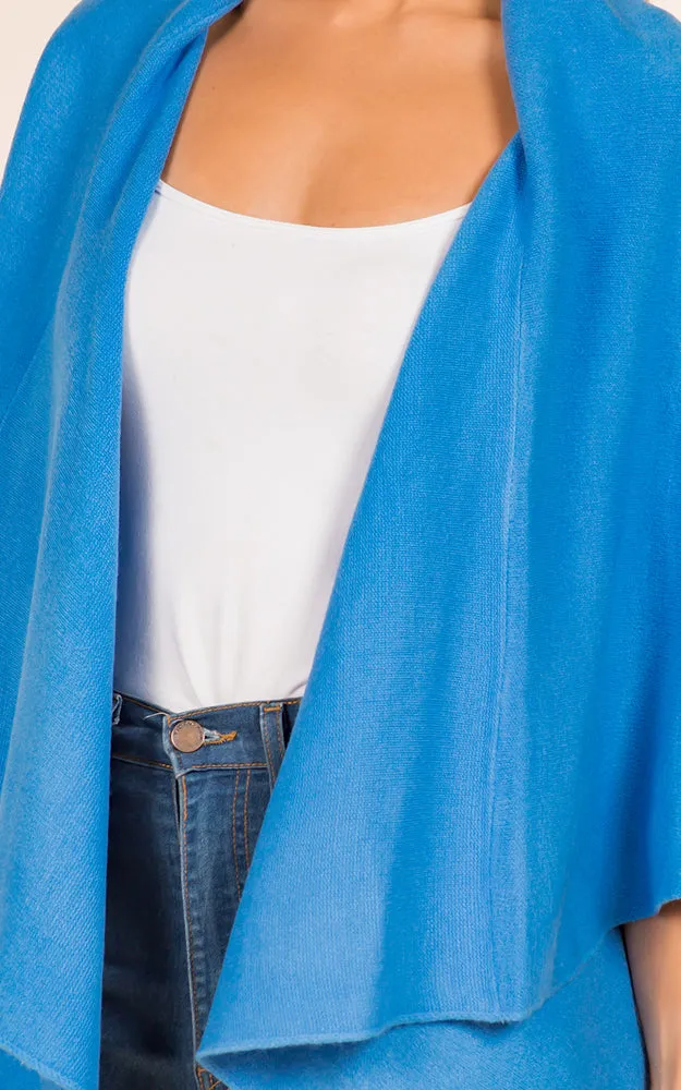 PN273 Basic Solid Multi Way Shawl Vest