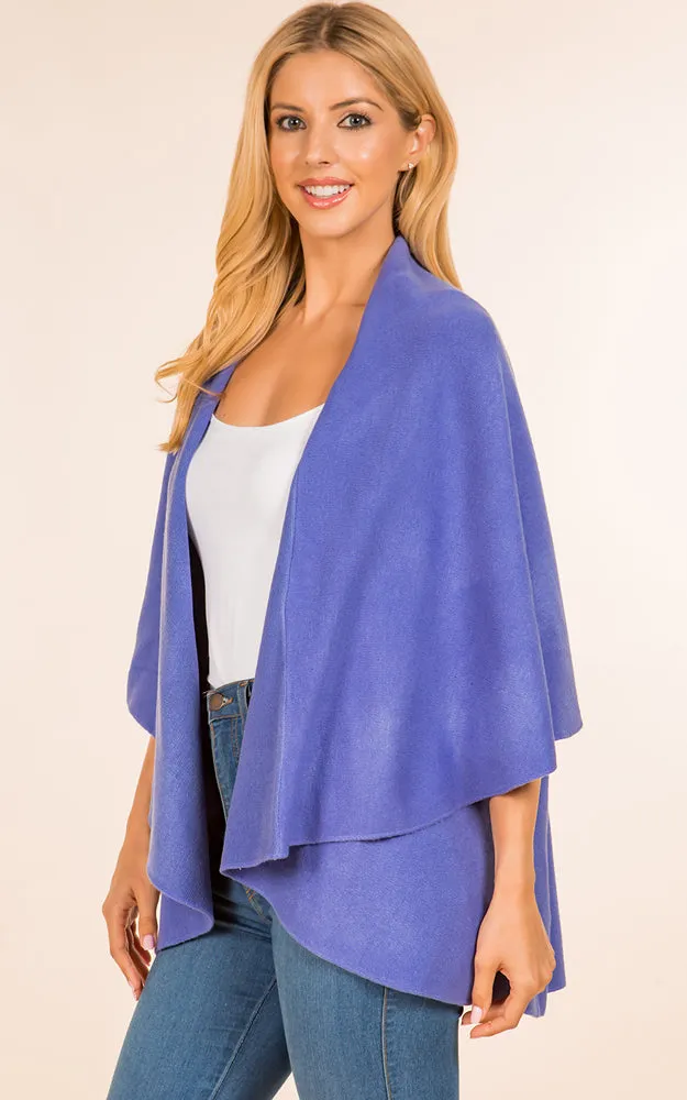 PN273 Basic Solid Multi Way Shawl Vest