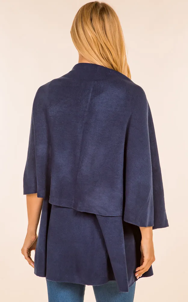 PN273 Basic Solid Multi Way Shawl Vest