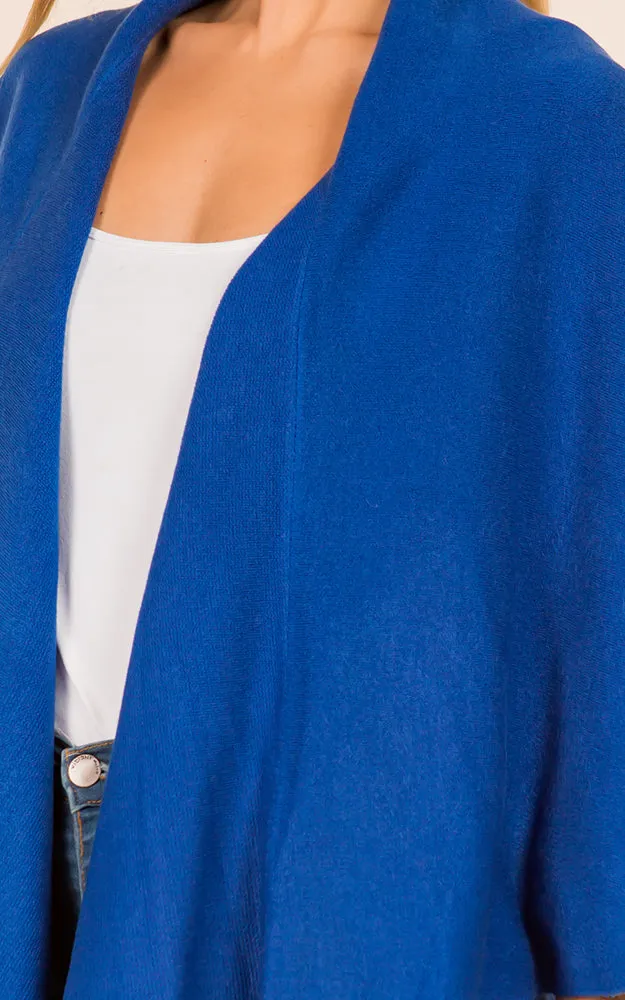 PN273 Basic Solid Multi Way Shawl Vest