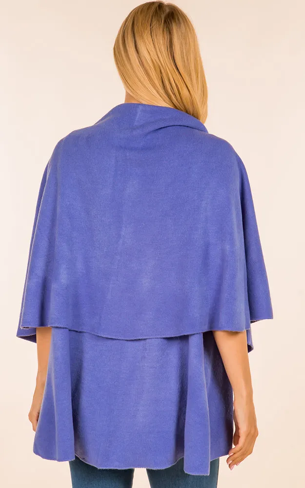 PN273 Basic Solid Multi Way Shawl Vest