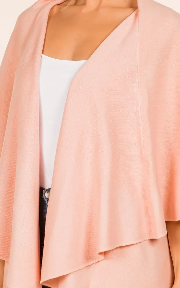 PN273 Basic Solid Multi Way Shawl Vest