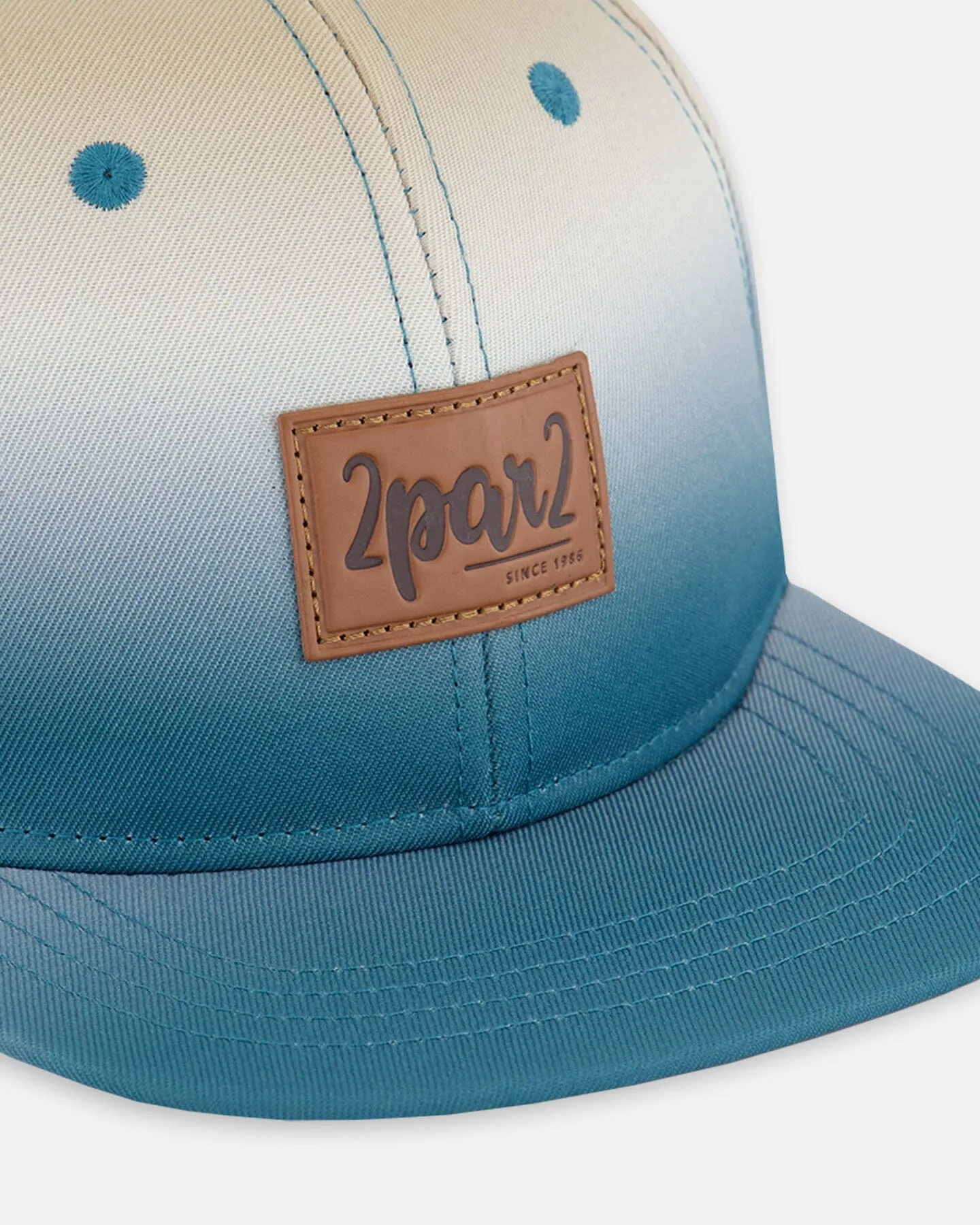 Printed Cap Bluish Gray And Beige