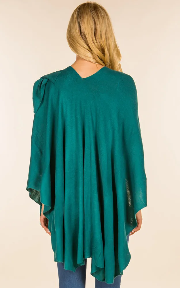 SA4213 Solid Color Shawl with Loop Design
