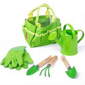 Small Tote Bag with Garden Tools